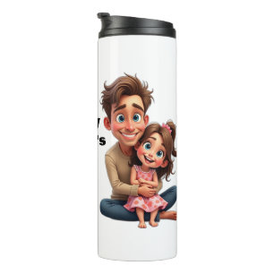 HAPPY FATHER'S DAY Gift for him Dad Husband Son  Thermal Tumbler