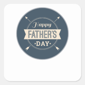 Happy Fathers Day Gift Present From Everyone Square Sticker