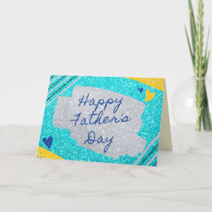 Happy Father's Day Glitter Card