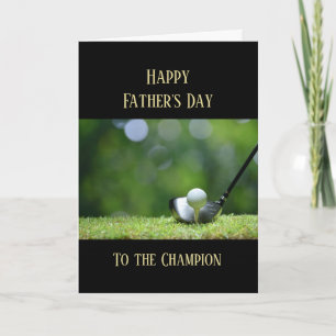 Happy Father's Day Golf Golfing Golfer Card