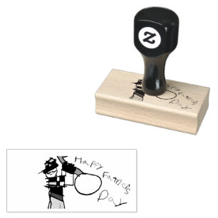 Happy Father's Day golf  Rubber Stamp