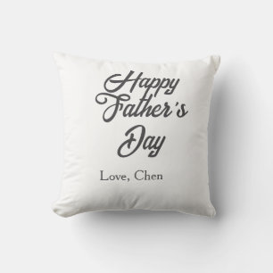 Happy father's day gray name love best Daddy ever  Cushion