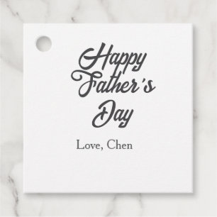 Happy father's day gray name love best Daddy ever Favour Tags