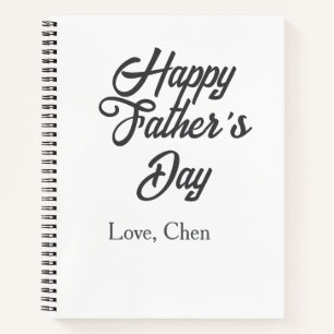 Happy father's day gray name love best Daddy ever  Notebook