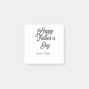 Happy father's day gray name love best Daddy ever  Post-it Notes