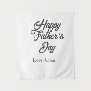 Happy father's day gray name love best Daddy ever  Tapestry