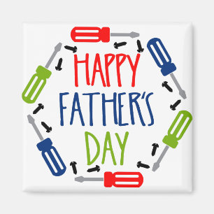 Happy Fathers Day Greatest Dad Gift Magnet