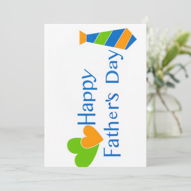 Happy Father's Day Greeting Card (Standing Front)