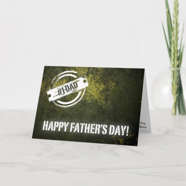 Happy Father's Day Greeting Card with Funny Poem (Front)