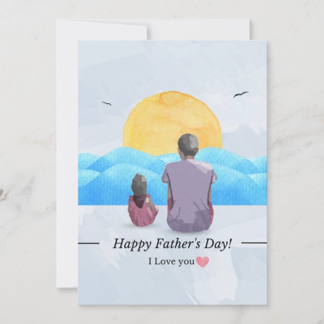 Happy Father's day greetings card (Front)