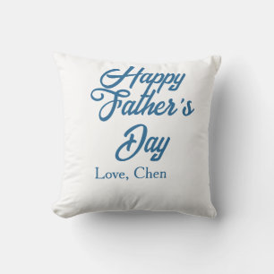Happy father's day grey name love best Daddy ever Cushion