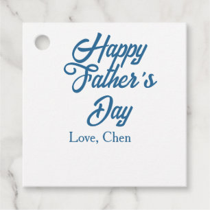 Happy father's day grey name love best Daddy ever Favour Tags
