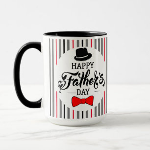 Happy Father's Day Hat And Tie Mug