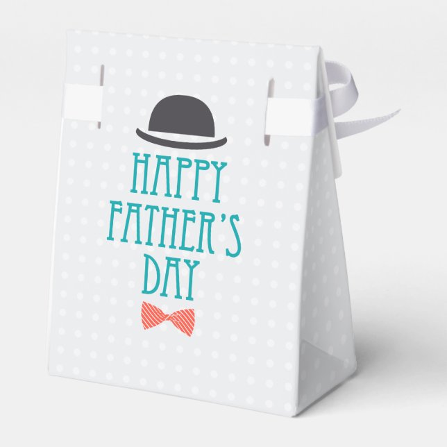 Happy Father's Day Hat & Bow Tie | Favour Box (Back Side)