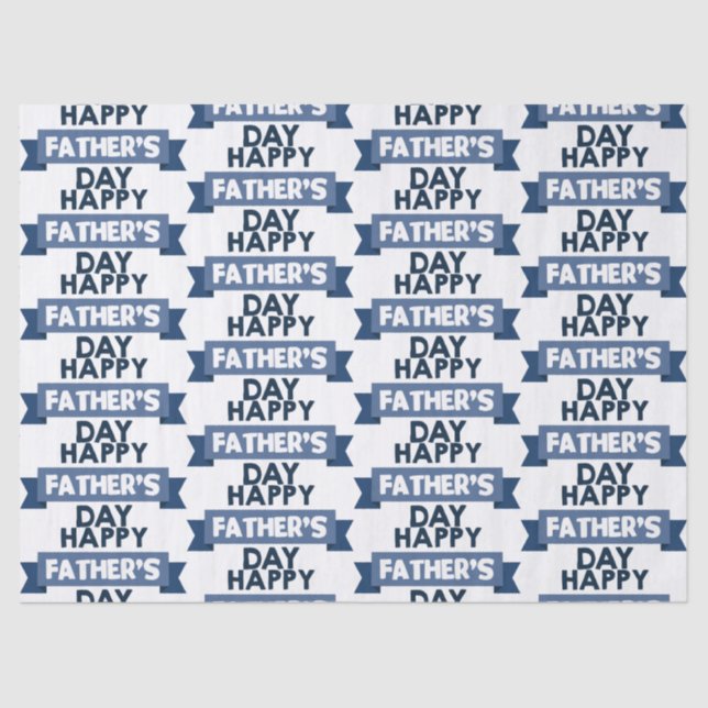 Happy Father's Day Holiday party tissue Paper (Front)