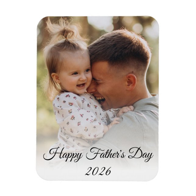 happy fathers day  ,holiday photo chic magnet (Vertical)