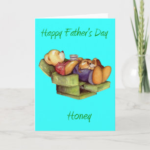 Happy father's Day Honey from wife/Girlfriend Card