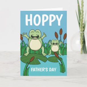 Happy Father's Day Hoppy Frogs Card