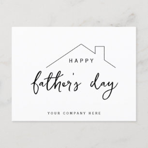 Happy Father's Day House Realty Postcard