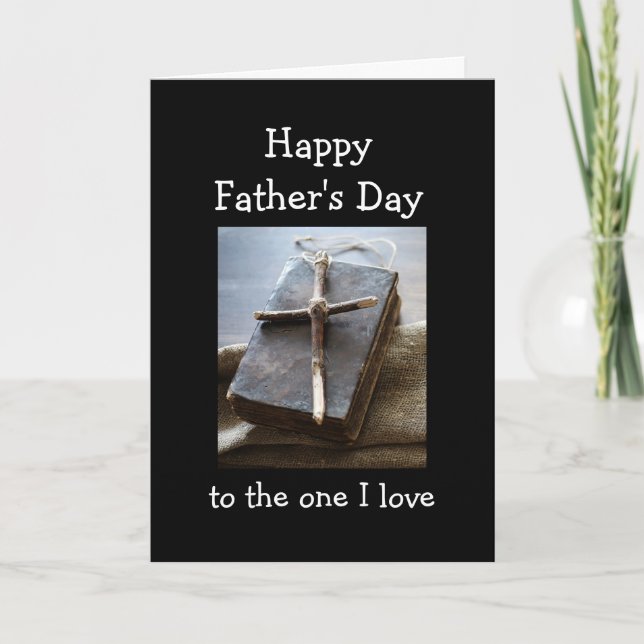 Happy Father's Day Husband 4x4 Monster Truck Card (Front)