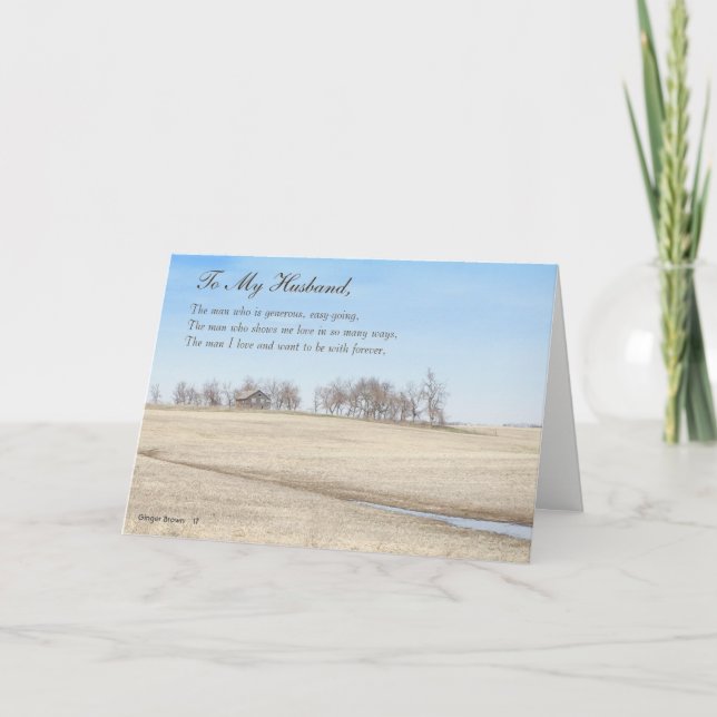 Happy Father's Day Husband, Old Prairie House #1H Card (Front)