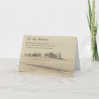 Happy Father's Day Husband, Prairie Home Sepia #4H
