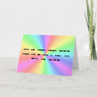 Happy Father's Day in Morse Code Greeting Card