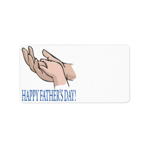 Happy Fathers Day Label