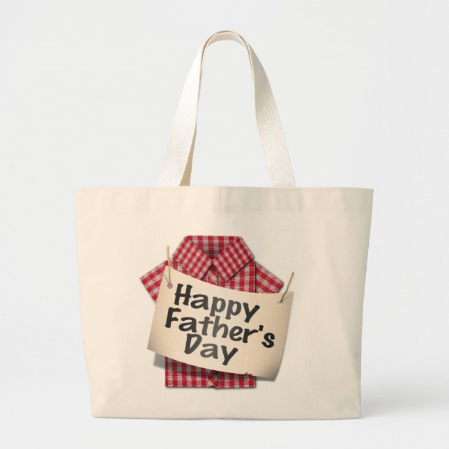Happy Fathers Day ! Large Tote Bag (Front)