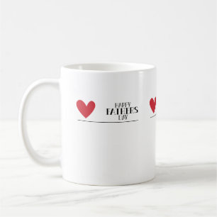 Happy Father's Day Love Heart Art Print Coffee Mug