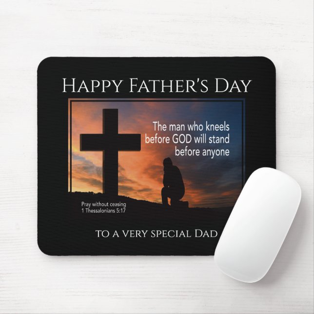 Happy Father's Day MAN WHO KNEELS BEFORE GOD Mouse Mat (With Mouse)