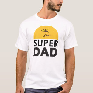 Happy Father's Day Modern Design "SUPER DAD" T-Shirt