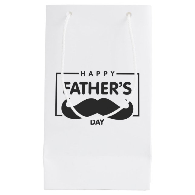 Happy Father's Day Moustache | Gift Bag (Front)