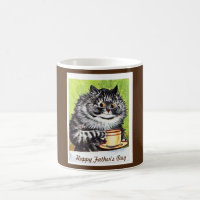 Happy Father's Day Mug, Louis Wain,