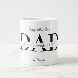 Happy Father's Day Mug with Kids' Names