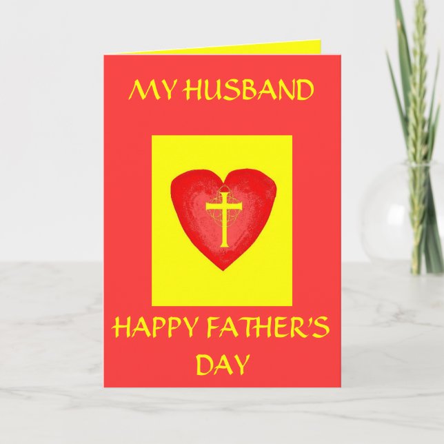 HAPPY FATHER'S DAY, MY HUSBAND CARD (Front)