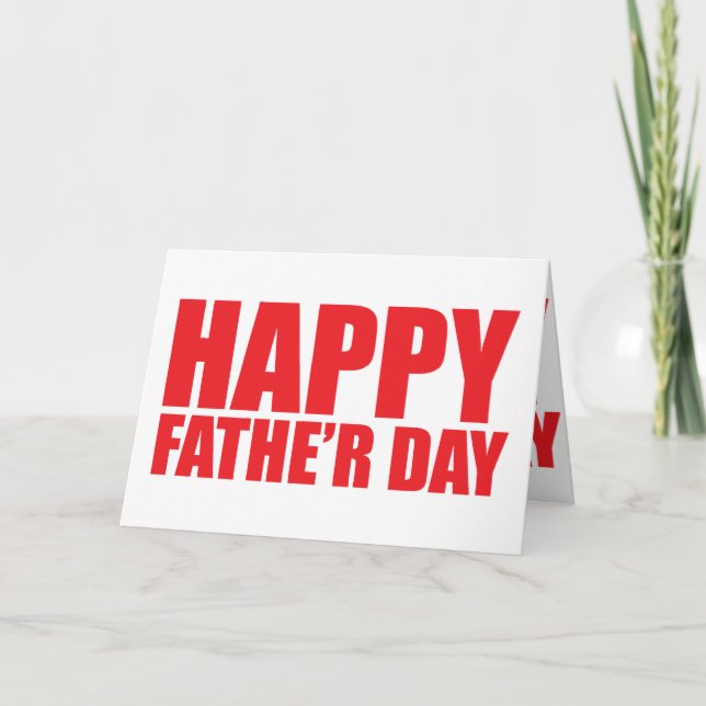 Happy Father's Day Note Card (Front)