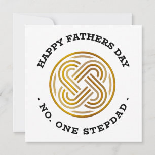 Happy Fathers Day Number One Stepdad Holiday Card