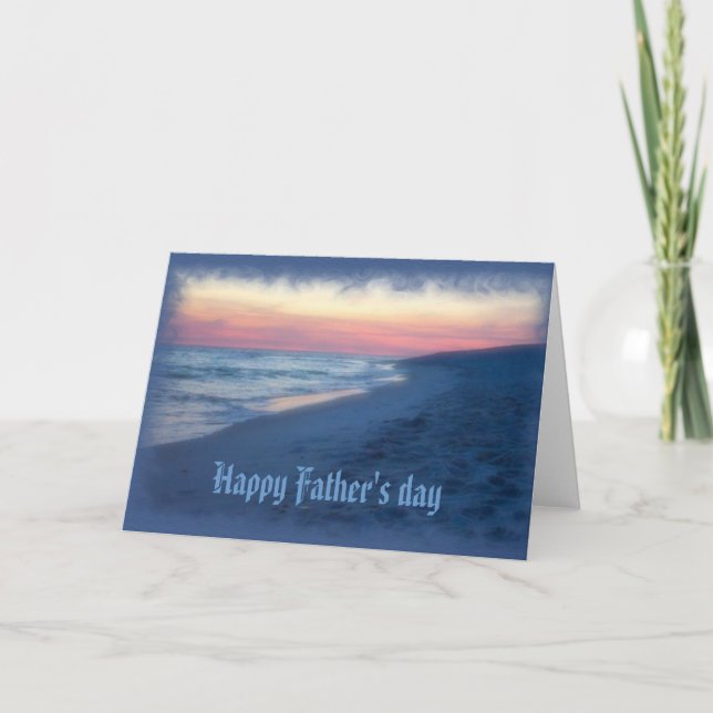 Happy Father's Day-Ocean days Card (Front)