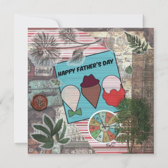 Happy Father's Day/One Flat Greeting Card (Front)