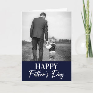 Happy Father's Day One Photo Modern Father's Day C Card