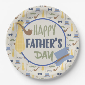 Happy Fathers Day  Paper Plate