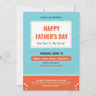 Happy Father's day party invitation