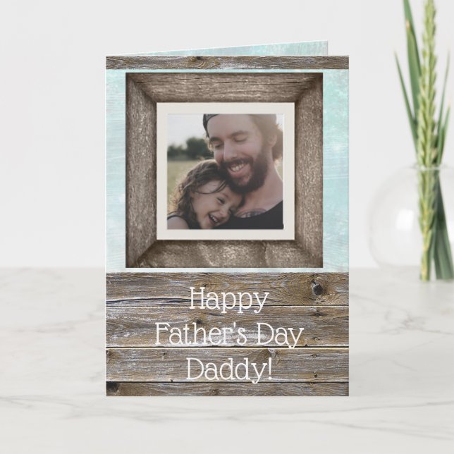 Happy Father's Day Personalised Photo Card (Front)