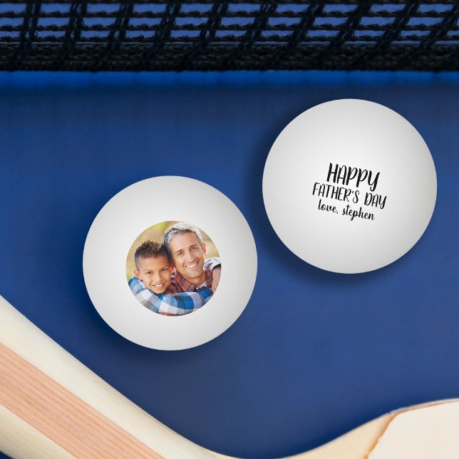 Happy Father's Day Personalised Photo Ping Pong Ball (Creator Uploaded)