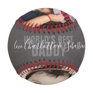 Happy Fathers Day Personalised Worlds Best Daddy Baseball