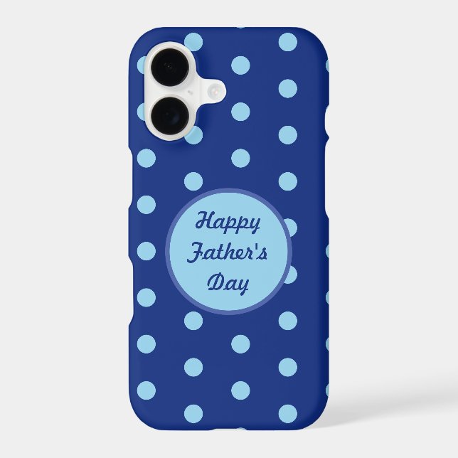 Happy Father's Day Phone Case (Navy & Soft Blue) (Back)