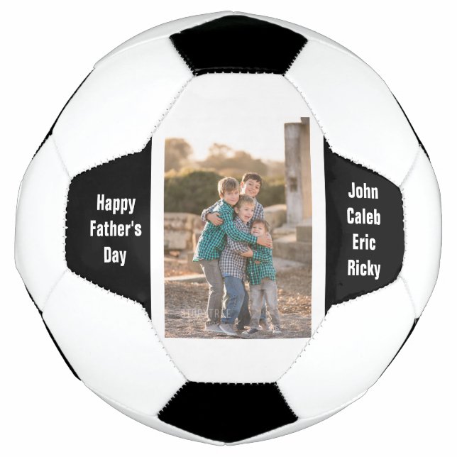 Happy Father's Day Photo And Names Football (Front)
