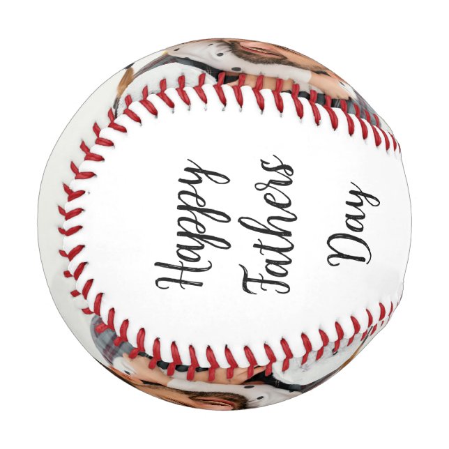 Happy Father's Day Photo Baseball (Back Right)