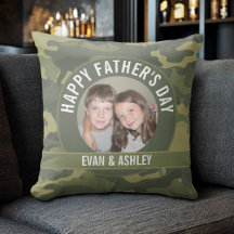 Happy Father's Day - Photo Camouflage Green